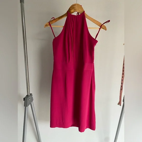 Banana Republic | Dresses | Banana Republic Magenta Halter Dress Size 6 |  Poshmark